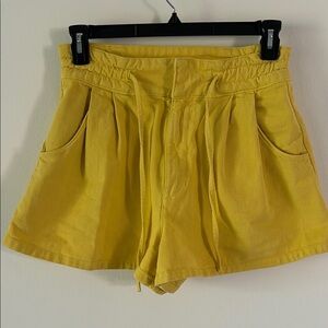Yellow Women's Shorts
